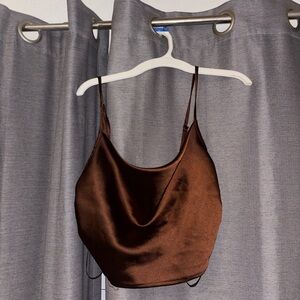 Forever 21 Chocolate Satin Camisole